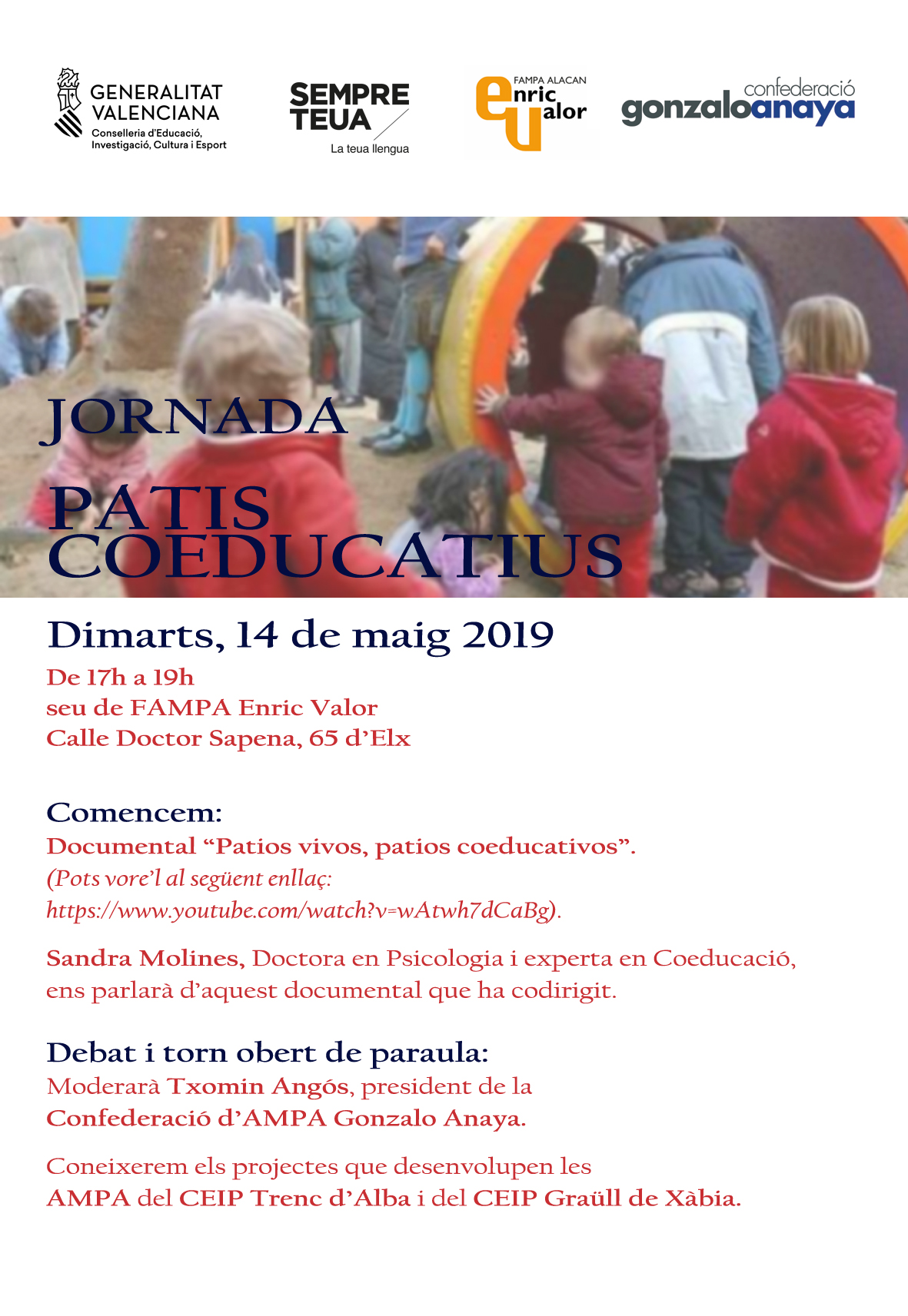 JORNADA SOBRE "PATIS COEDUCATIUS" | FAPA AlicanteFAPA Alicante